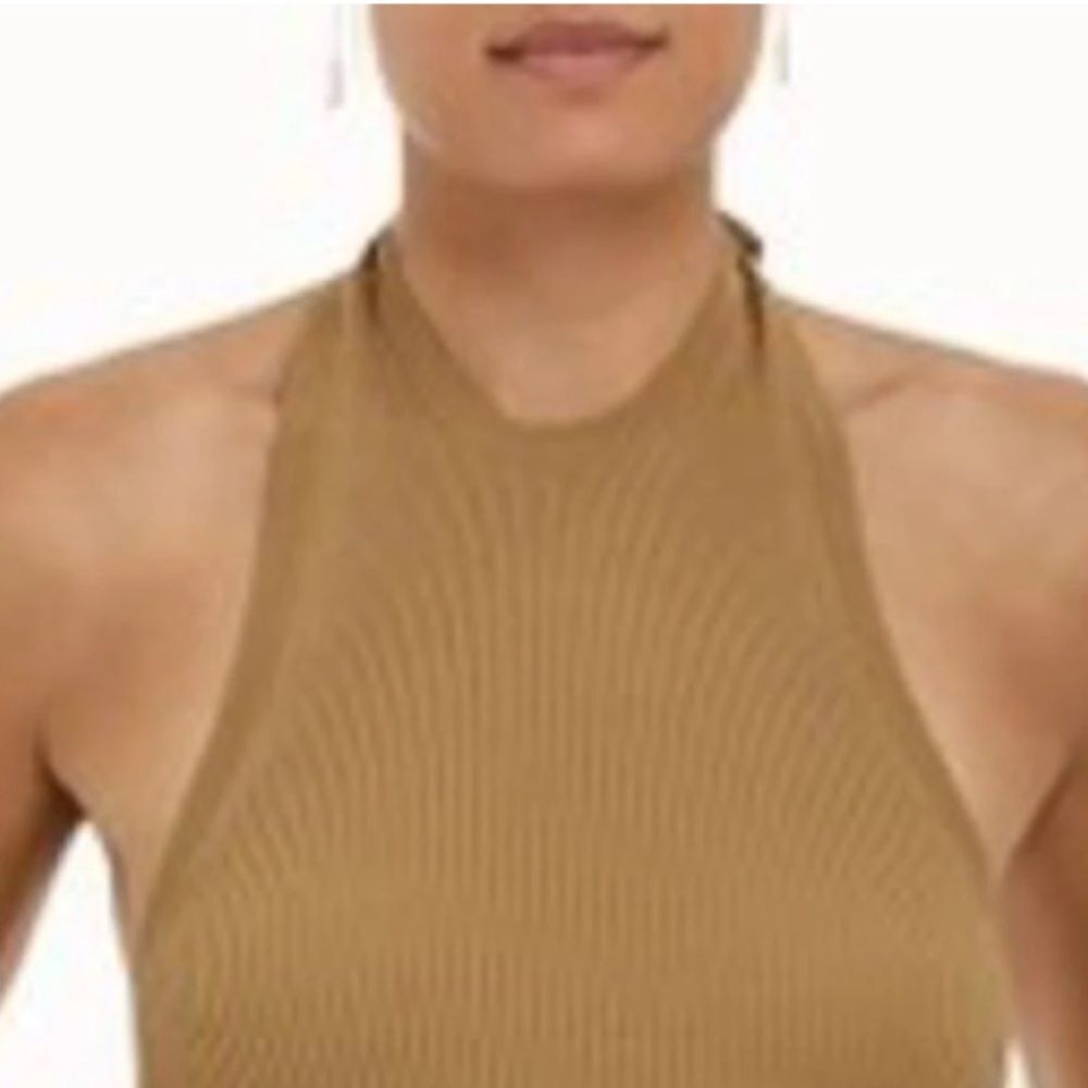 Zimmermann Camel Ribbed Halter Tank Top - Picture 4 of 15